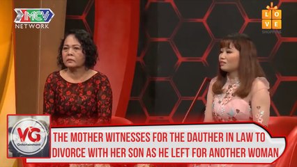 THE MOTHER WITNESSES FOR THE DAUGHTER IN LAW TO DIVORCE WITH HER SON AS HE LEFT FOR ANOTHER WOMAN