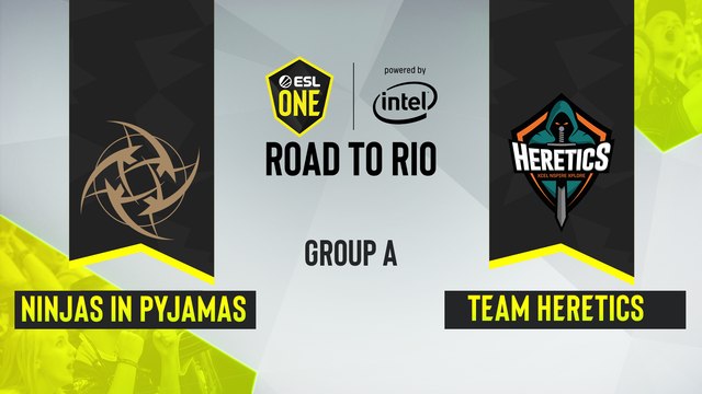 CSGO - Team Heretics vs. Ninjas in Pyjamas [Vertigo] Map 3 - ESL One Road to Rio - Group A - EU