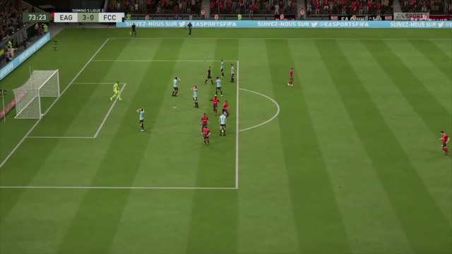 En Avant Guingamp - FC Chambly Oise sur FIFA 20 : résumé et buts (L2 - 31e journée)