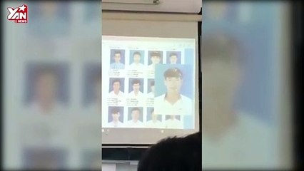 Thầy giáo điểm danh bằng ảnh thẻ