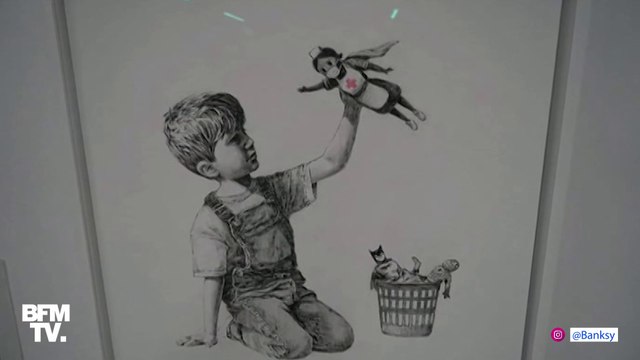 Banksy rend hommage aux soignants qui luttent contre l'épidémie de coronavirus