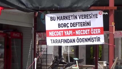 Didimli hayırsever 3 veresiye defterinin borcunu kapattı