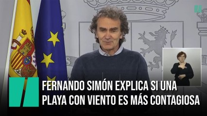 Fernando Simón explica si una playa con viento es más contagiosa