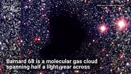 This Pitch Black Cloud Consumes Light from Nearby Stars