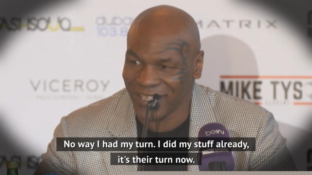 Mike Tyson rolls back the years with ferocious training session