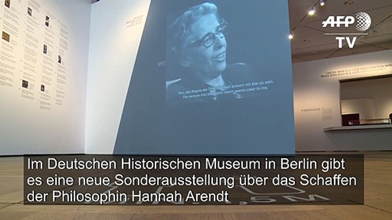 Berliner Hannah-Arendt-Ausstellung unter strengen Hygiene-Auflagen