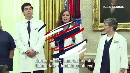 Trump'tan hemşireye 'koruyucu ekipman' tepkisi