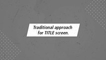 Articulate Storyline 360: sample layouts for Title screen