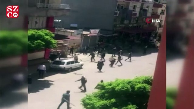 Amca çocukları arasında taşlı sopalı arazi kavgası