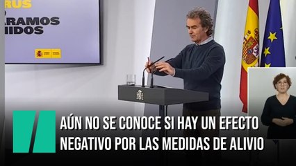 Simón informa de que "por ahora" no ha habido un repunte por las medidas de alivio
