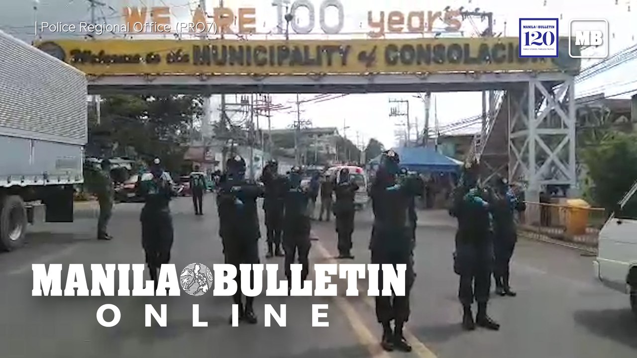 Police Regional Office (PRO7) Police Officers Dancers practice the Fight Song dance