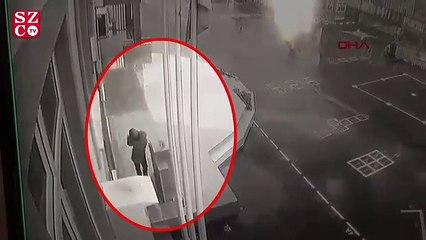 Okul bahçesindeki Atatürk büstünü çalarken kameraya böyle yakalandı