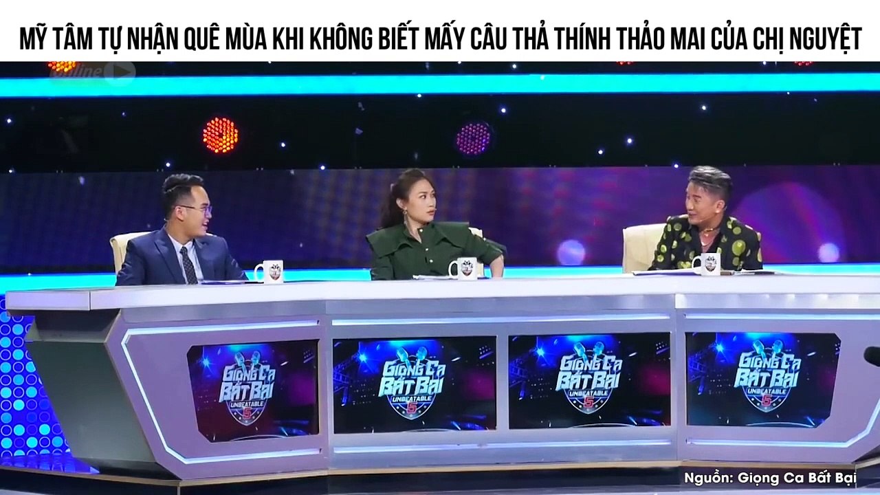 Mỹ Tâm tự nhận quê mùa khi không biết Mấy câu thả thính thảo mai của chị Nguyệt