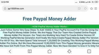 Free Paypal Money Adder Everyday 1000$ Payout Free Paypal Money Adder Cash  in 2020 ( 720 X 720 )
