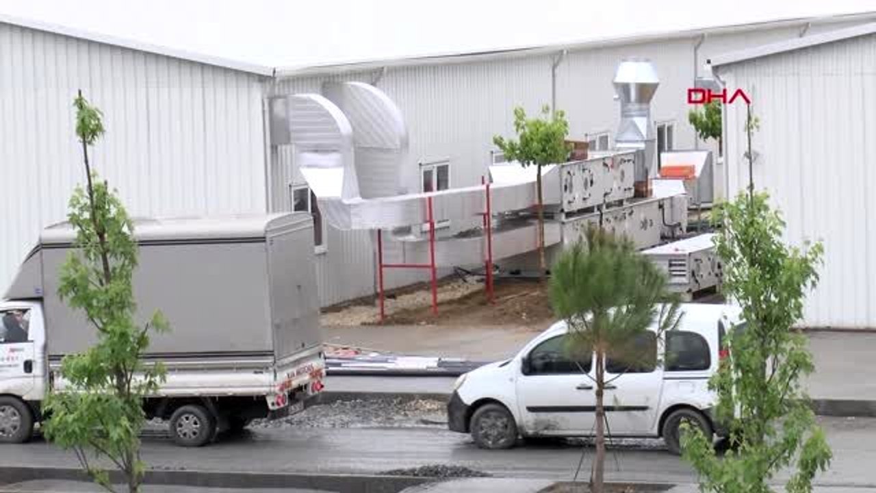 SANCAKTEPE'DEKİ HASTANE İNŞAATINDA SON DURUM HAVADAN GÖRÜNTÜLENDİ