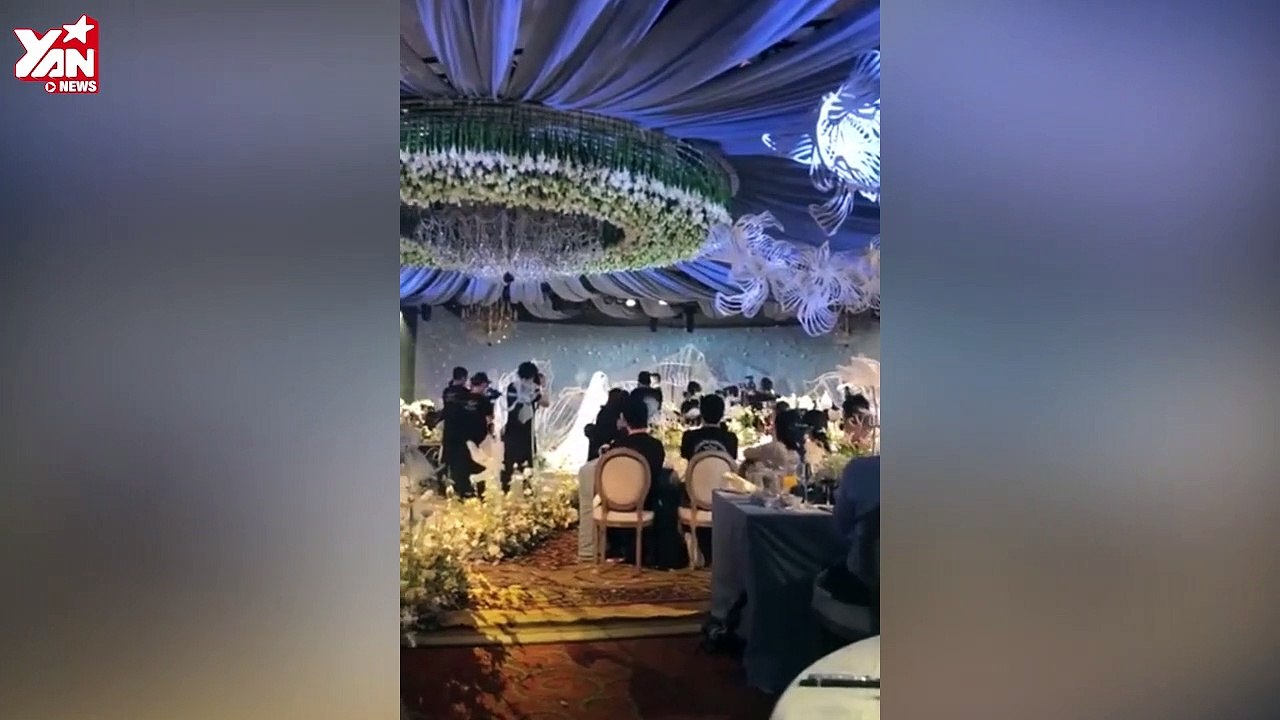 Trương Hinh Dư bật khóc trong hạnh phúc khi nói lời thề nguyền trăm năm với chồng quân nhân trong đám cưới