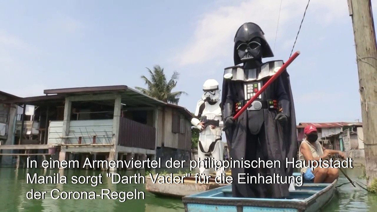 'Darth Vader' überwacht Corona-Regeln