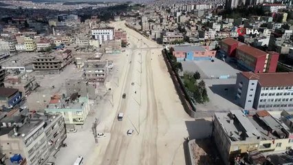 Şahinbey'deki 40 metrelik alternatif yol yapımında sona doğru