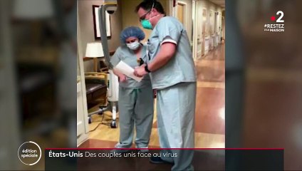 États-Unis : un couple de soignants devient le symbole du pays