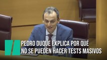 Pedro Duque explica por qué no es viable hacer  tests masivos