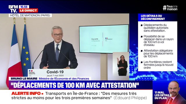 Bruno Le Maire sur les masques: Les grands circuits de distribution seront mobilisés comme les pharmacies ou les buralistes