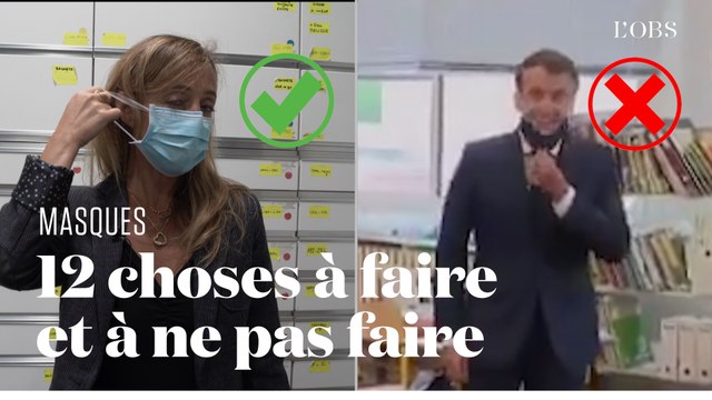 Comment mettre un masque ? 6 gestes à éviter, 6 autres à adopter