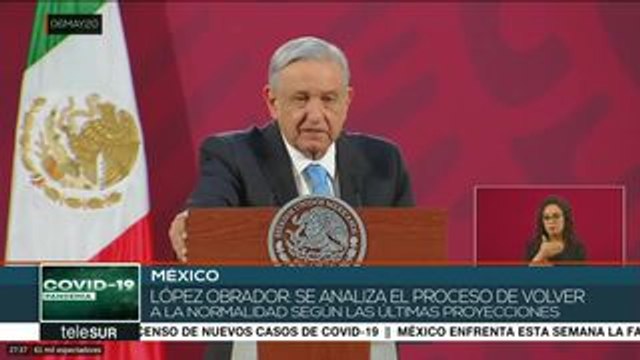 Gobierno mexicano evalúa reinicio de actividades tras la pandemia