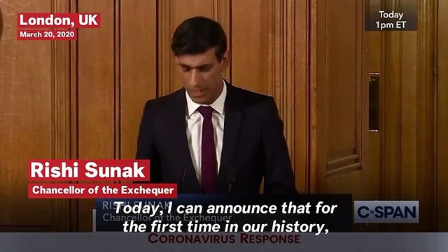 Chancellor Of The Exchequer, Rishi Sunak Announces A Job Retention Scheme