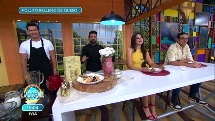 ¡Prepárale a mamá un rico Pollito relleno de queso doble crema con salsa de nuez! | Venga La Alegría