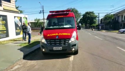 下载视频: Motociclista fica ferida em acidente de trânsito no Bairro Coqueiral