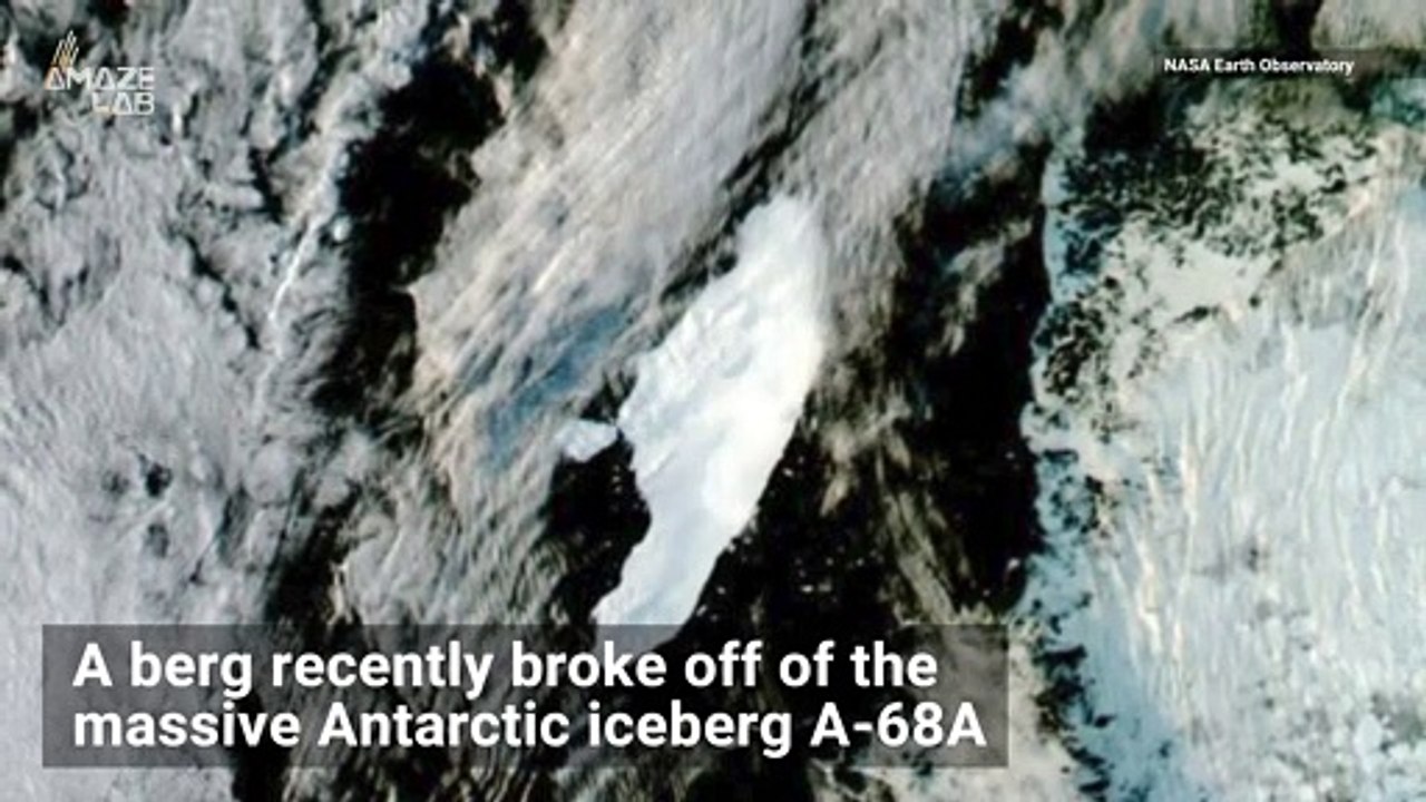 Earth’s Largest Iceberg Just Plopped a Smaller Berg Into the Ocean
