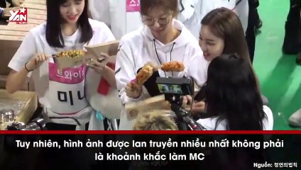 Hết nước đá, Nayeon (TWICE) ăn phô mai que lại càng đáng yêu gấp bội