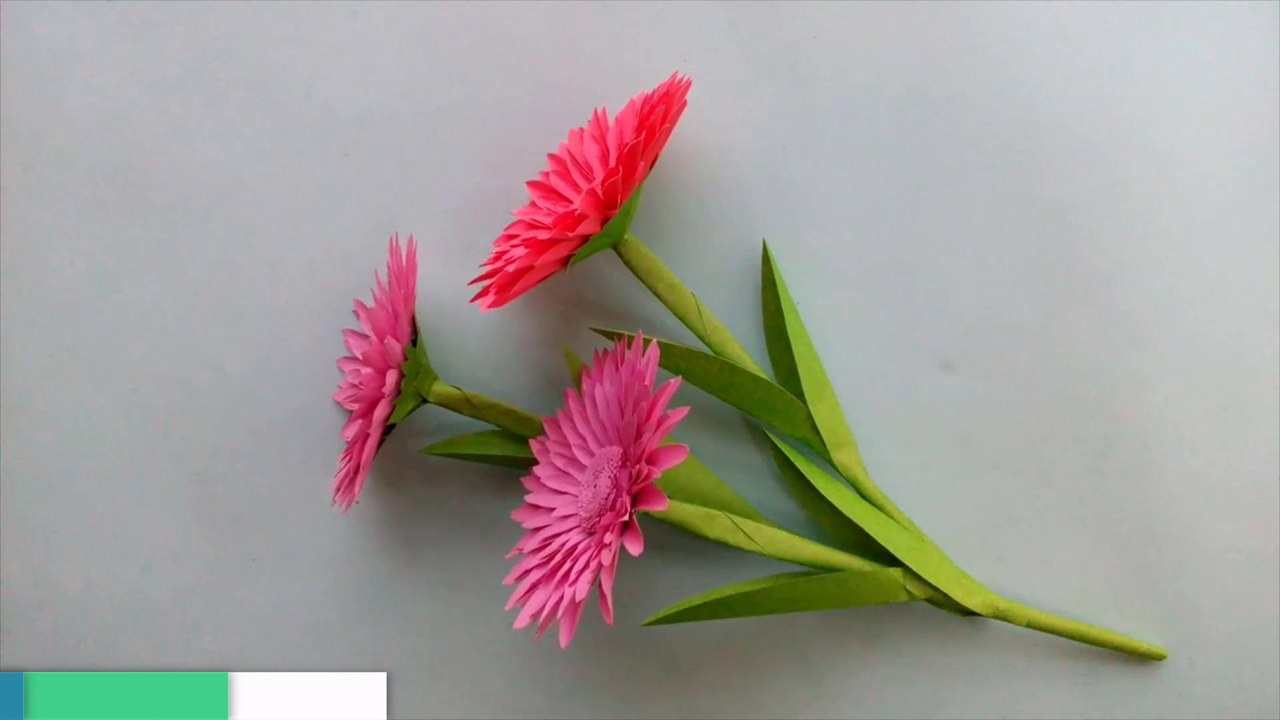 Very Easy And Simple Paper Flower Crafts - DIY Home Decor