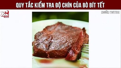 Quy tắc kiểm tra độ chín của Bò bít tết