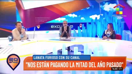 Jorge Lanata furioso con la negociación de su canal: "Nos estarían pagando la mitad del año pasado"
