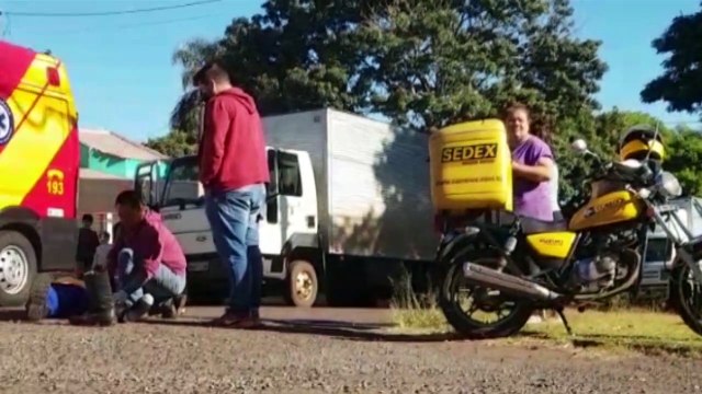 Motociclista fica ferido ao sofrer queda no Bairro Canadá
