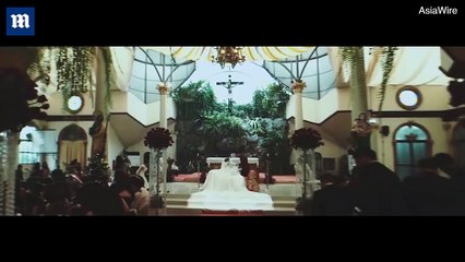 Cảm động hình ảnh người cha nằm trên cáng dắt tay con gái vào lễ đường