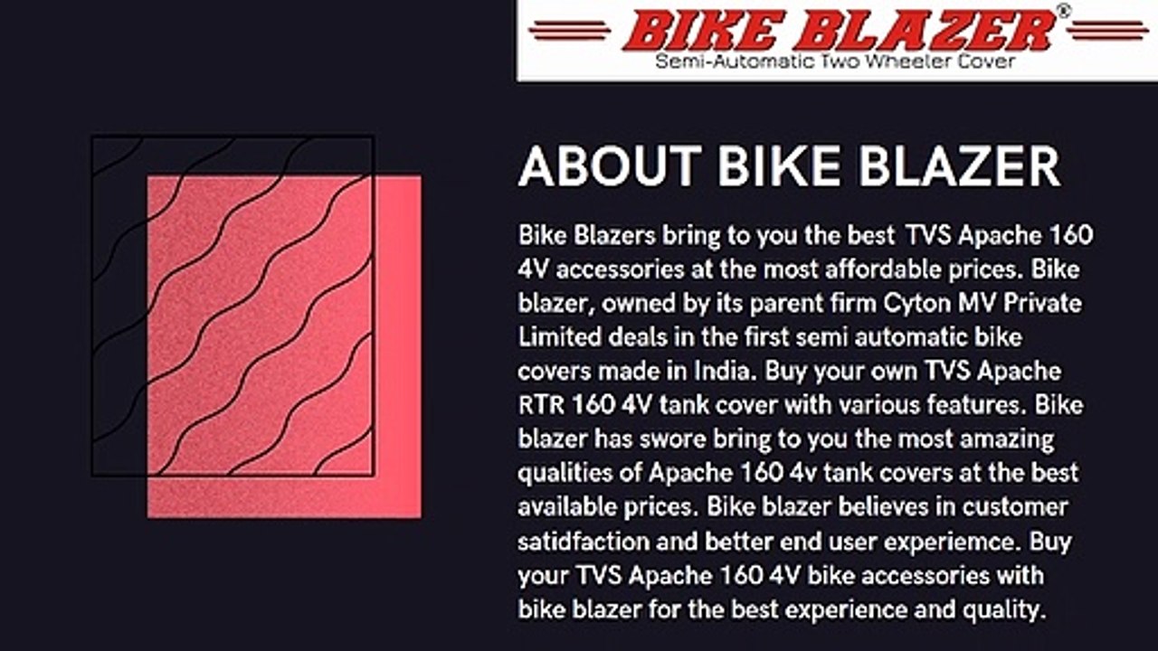 Shop for the best apache 160 4v tank cover