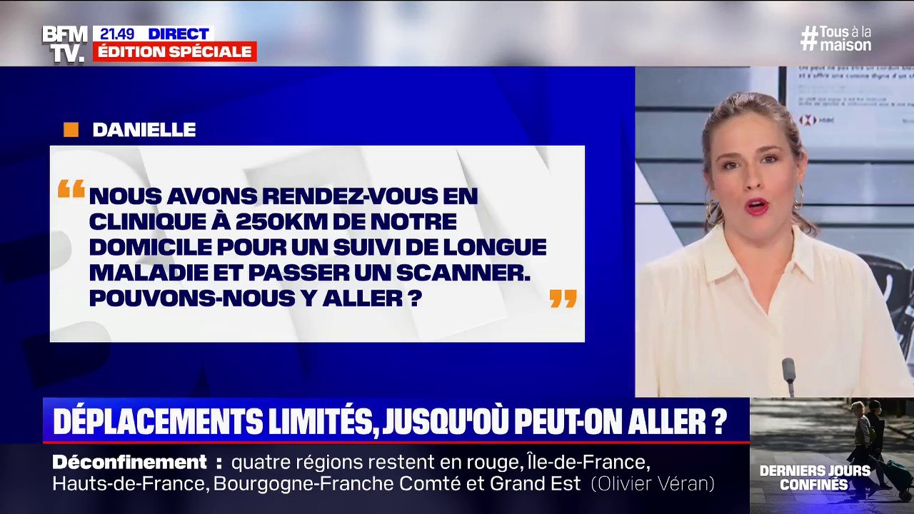 Nous avons rendez-vous en clinique à 250km de notre domicile, pouvons-nous y aller?  BFMTV répond à vos questions