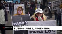 شاهد: احتجاجات من أجل الغذاء في الأرجنتين