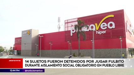 Edición Mediodía: 14 sujetos fueron detenidos por jugar fulbito durante aislamiento social