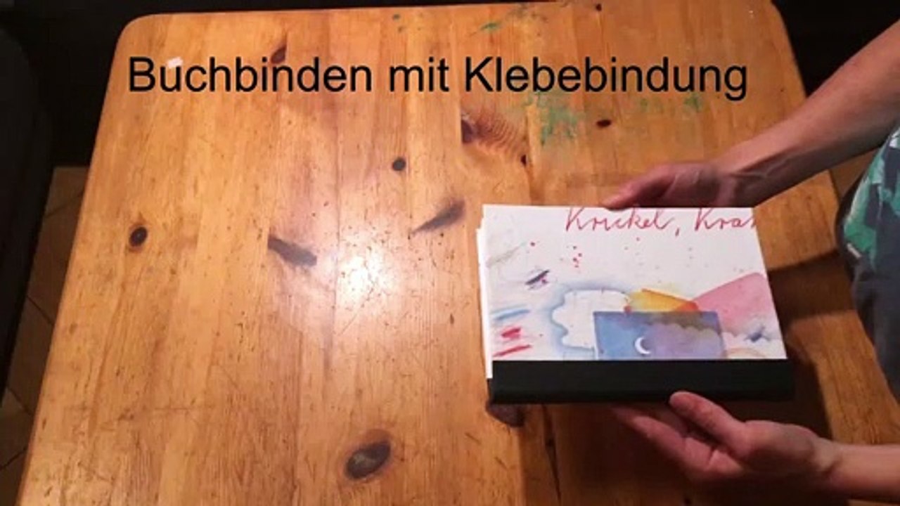 Buchbinden mit Klebebindung