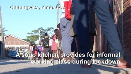Zimbabwe woman feeds her community during virus pandemic