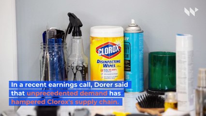 Download Video: Clorox Disinfecting Cleaners Won't Be Fully Stocked Until Summer, Says CEO