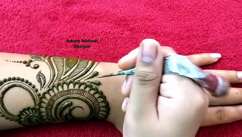 New Stylish Easy Arabic Mehndi Design Navratri Karwachauth Special Mehndi Arham Mehndi Designs Video Dailymotion