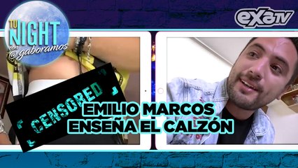 Emilio Marcos juega en #TuNight, pierde y enseña de más