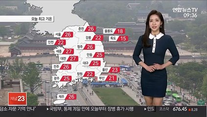 [날씨] 어버이날, 서쪽 때 이른 더위…밤사이 전국 비