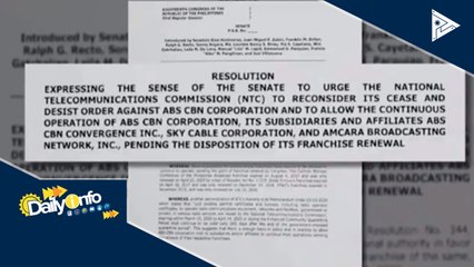 Mga senador, naghain ng reso para ikonsidera ng NTC ang kautusan