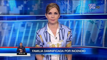 Familia se queda sin hogar tras un incendio en Quevedo