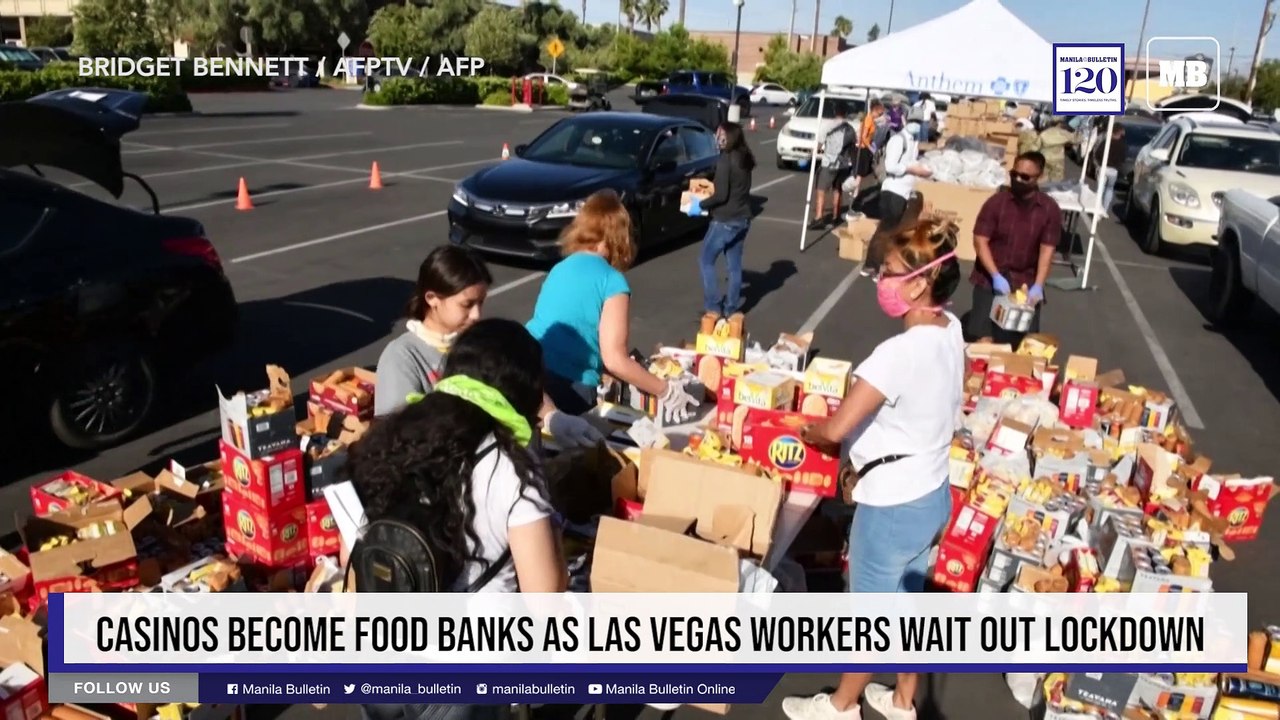 Casinos become food banks as Las Vegas workers...